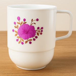 jarro apilable flor camote lila taza indukamy