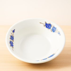 plato hondo, flor azul, indukamy, caldos