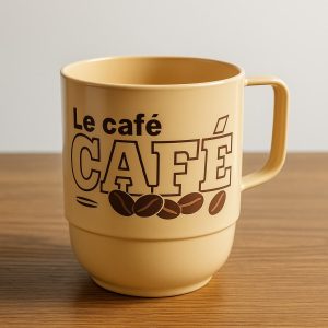 jarro apilable coffee marrón taza cerámica indukamy