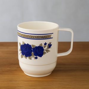 jarro apilable flor azul taza indukamy