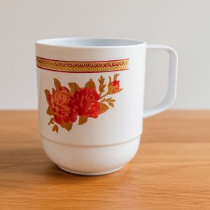 jarro apilable flor roja taza indukamy