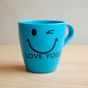 jarro cónico carita love you taza indukamy