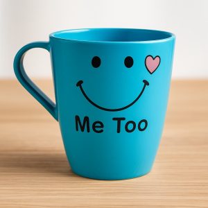 jarro cónico carita me too taza indukamy